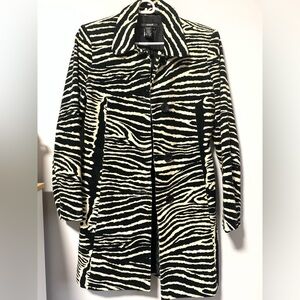 Vintage Zebra print corduroy coat
